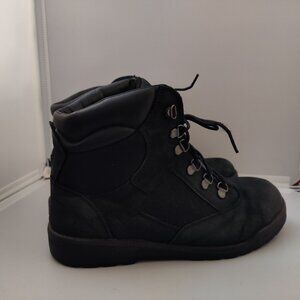 Timberland Black Leather Field Boots Winter Boots Men Size 7